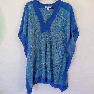 Coldwater Creek Caftan S/M 100% Silk